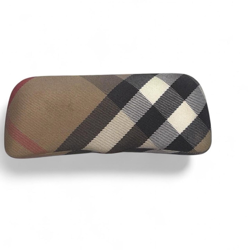 Burberry Plaid Glasses Case - Brown, Black, White